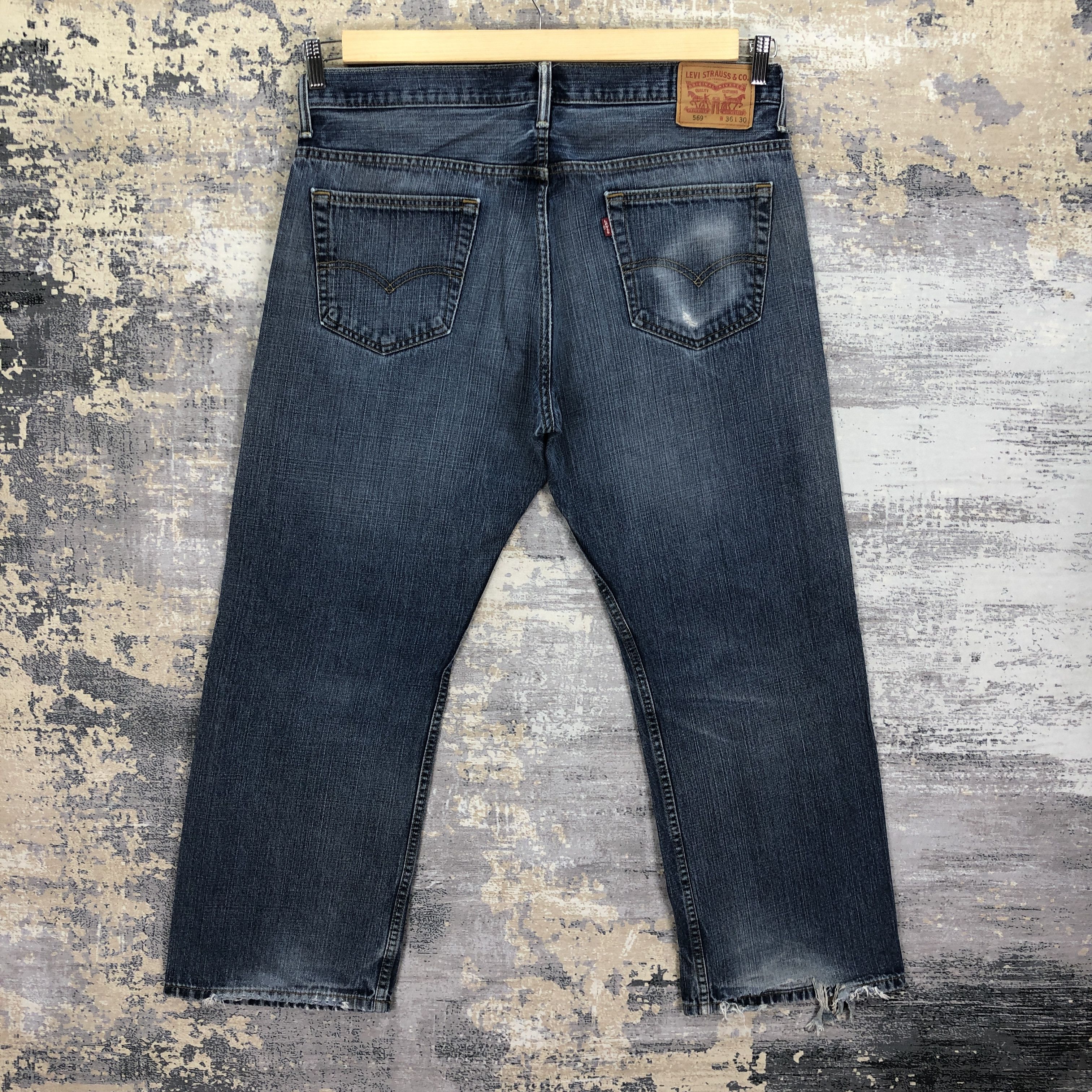 Levi's Vintage Levis 569 Baggy Jeans Levi's Faded Stonewash Denim Size US 38 / EU 54 - 2 Thumbnail
