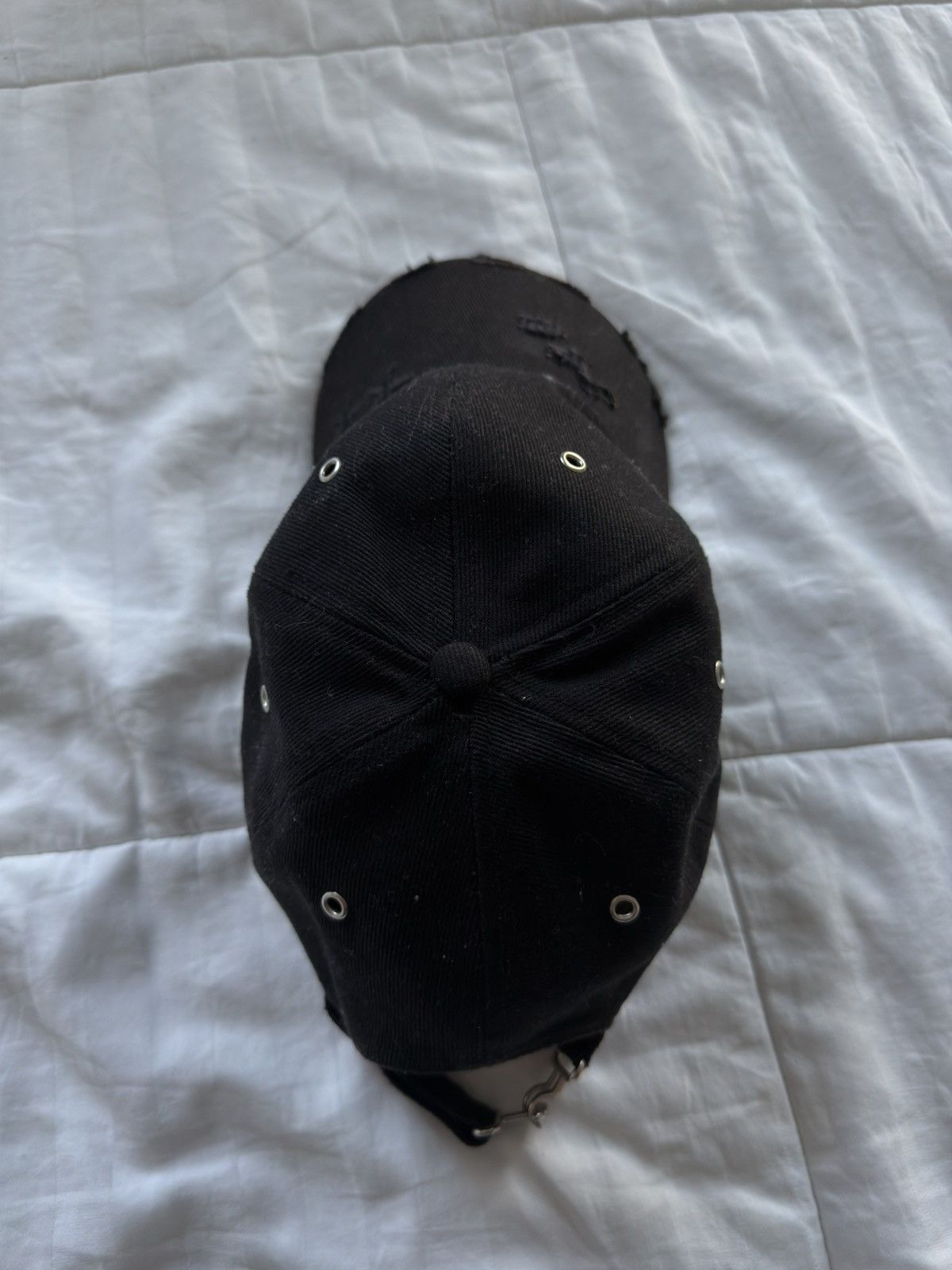 Pearled Ivory Pearled Ivory Distressed hat Size ONE SIZE - 5 Thumbnail