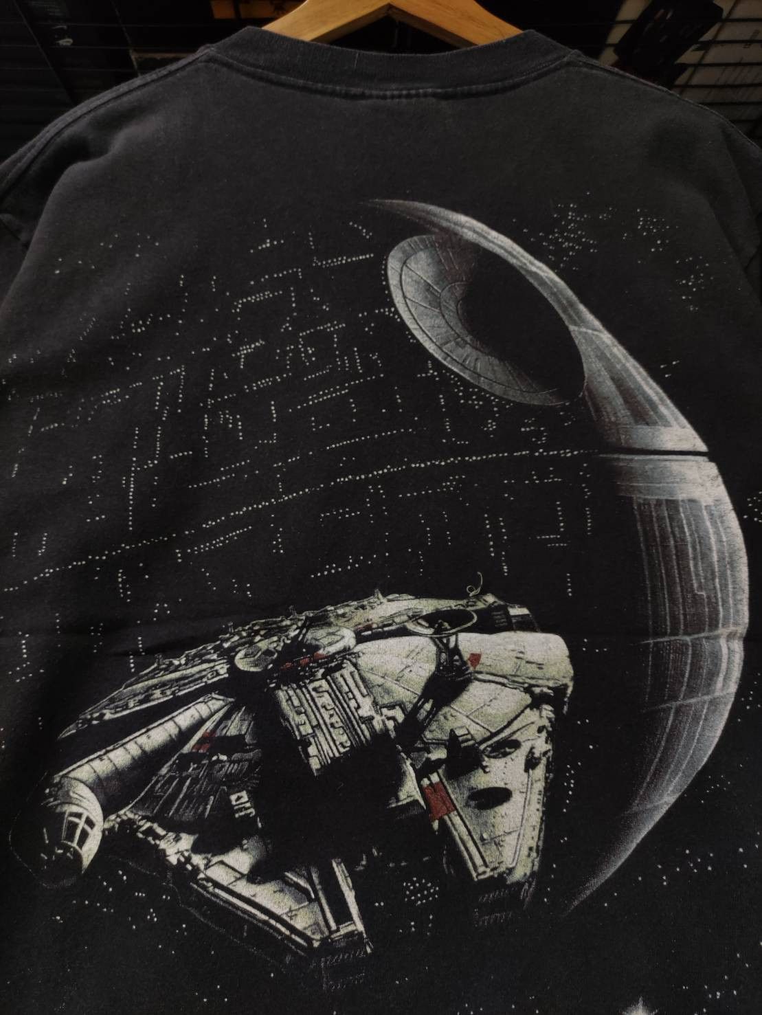 Lee Vtg 90's Star Wars Death Star Millennium Falcon AOP T-Shirt Size US M / EU 48-50 / 2 - 9 Thumbnail
