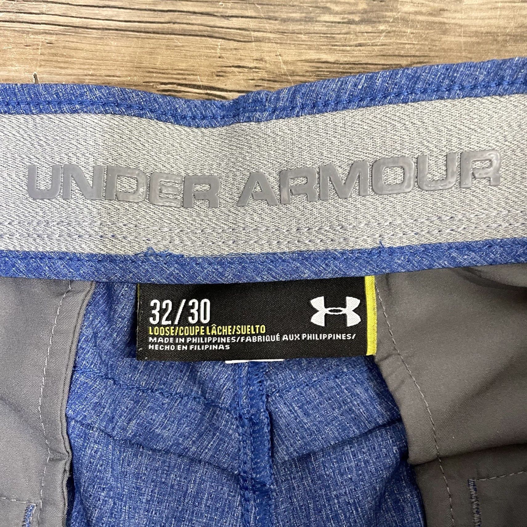 Under Armour Under Armour Loose Athletic Pants Mens 32x30 Blue Chino Athletic Stretchy Regular Fit 30 Inseam Mens Clothing Size US 32 / EU 48 - 4 Thumbnail