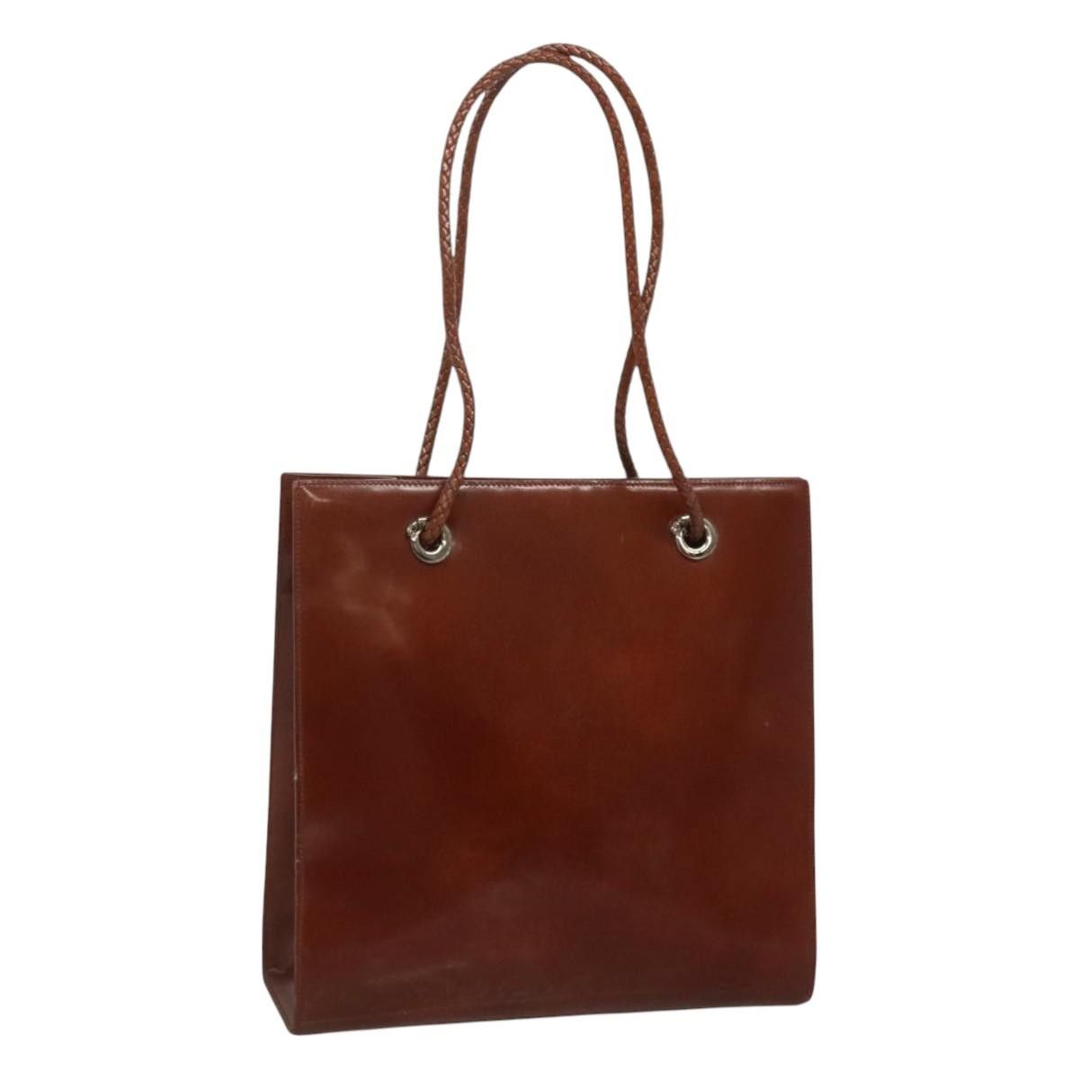 Cartier Tote Bag Leather Brown Auth Bs25048, Women's