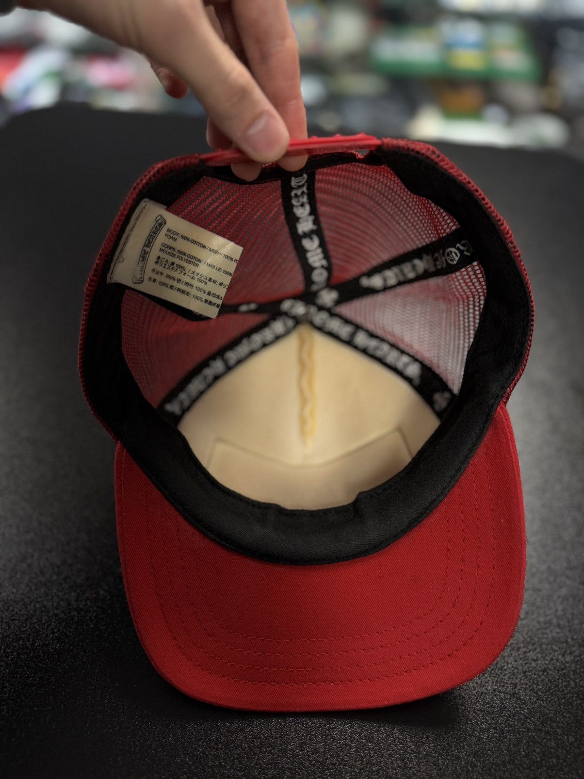 Chrome Hearts Chrome Hearts Hat Red White SnapBack Size ONE SIZE - 10 Thumbnail