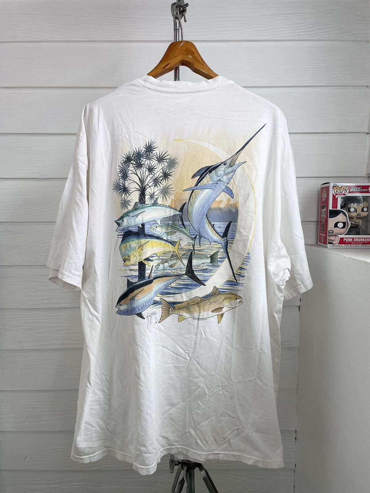 Guy Harvey × Vintage VINTAGE 2011 GUY HARVEY POCKET TEE Size US XXL / EU 58 / 5 - 1 Thumbnail