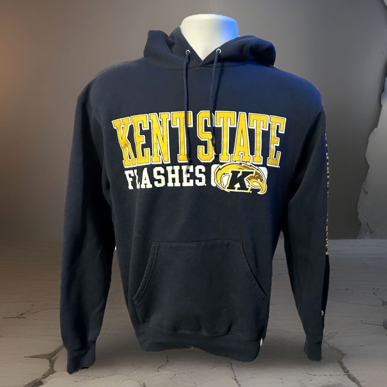 Champion VINTAGE Kent State University Flashers Hoodie Pullover Adult Small Navy Champion Size US S / EU 44-46 / 1 - 6 Thumbnail