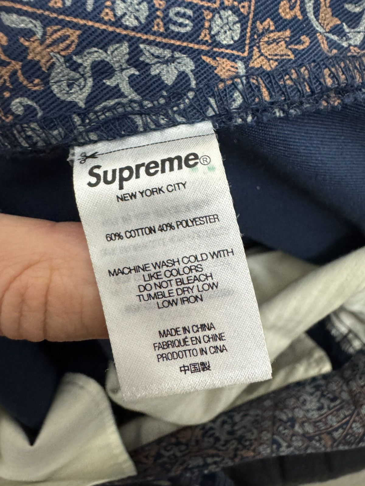 Supreme Supreme Work Pant Fullprint Floar Paisley Skate Streetwear Size US 30 / EU 46 - 9 Thumbnail