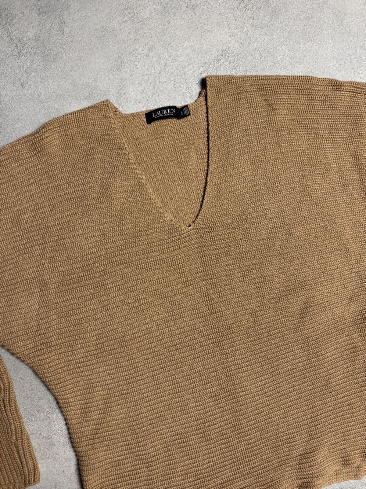 Lauren Ralph Lauren Lauren Ralph Lauren Black Label V-Neck Knit Sweater Size L Size L / US 10 / IT 46 - 3 Thumbnail