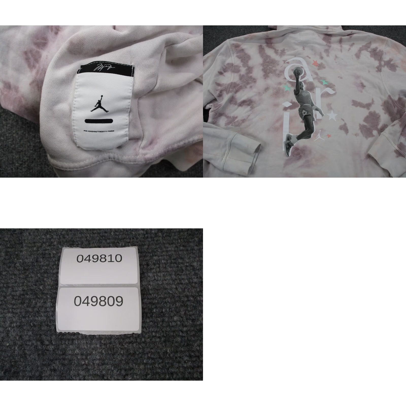 Jordan Brand Air Jordan Hoodie Mens XL Jumpman DNA Dye Logo Pullover Sweatshirt Multicolor Casual Sports Knit Cotton Polyester Hooded Pockets Thermal Size US XL / EU 56 / 4 - 9 Thumbnail