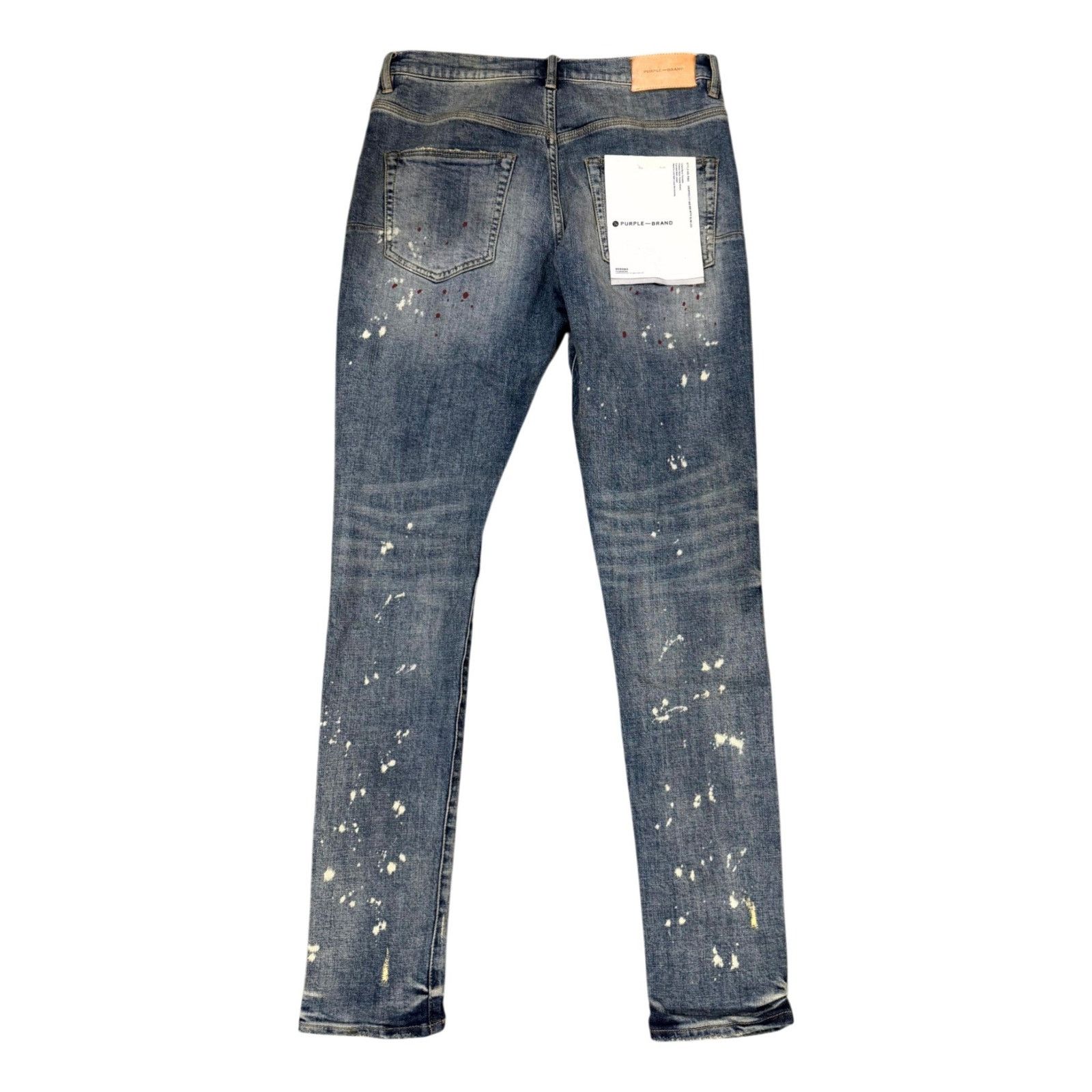 Purple Brand Purple Brand Paint Splatter Light Wash Jeans Size US 29 - 2 Thumbnail