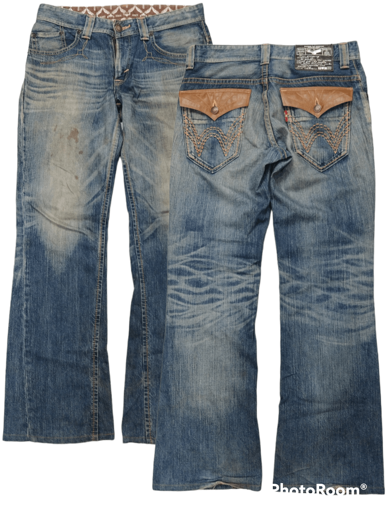 Edwin FLARE SICK EDWIN JAPAN DENIM PANTS Size US 32 / EU 48 - 1 Thumbnail