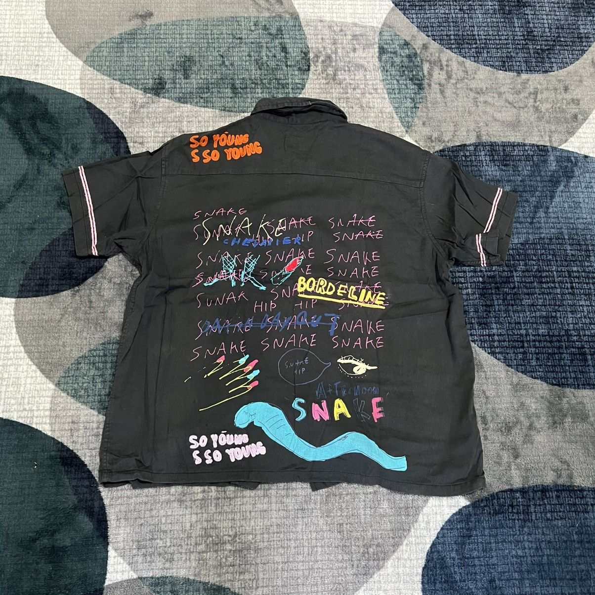 If Six Was Nine 1990s RNA UNISON - Embroidery Boxy Bowling Shirt Size US M / EU 48-50 / 2 - 2 Thumbnail