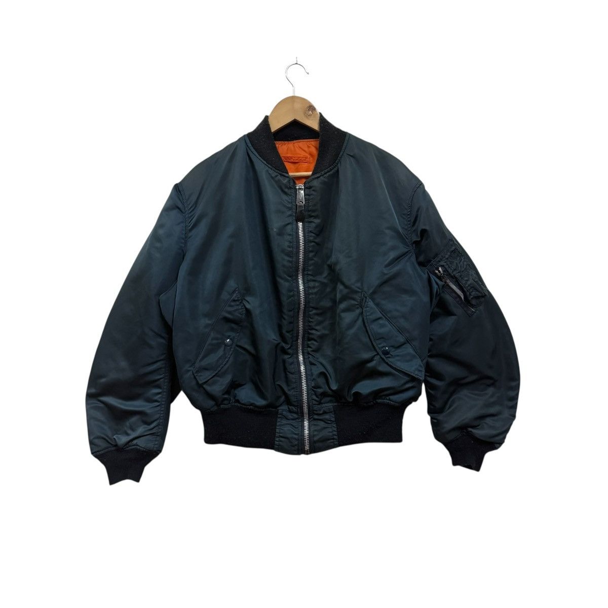 Alpha Industries Vintage Alpha Industries Ma1 Bomber Jacket Reversible Size US XXL / EU 58 / 5 - 1 Thumbnail