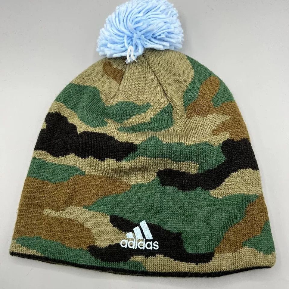 Adidas Sporting Kansas Hat Men Camouflage Adidas Beanie Pom Pom Cap Size ONE SIZE - 2 Thumbnail