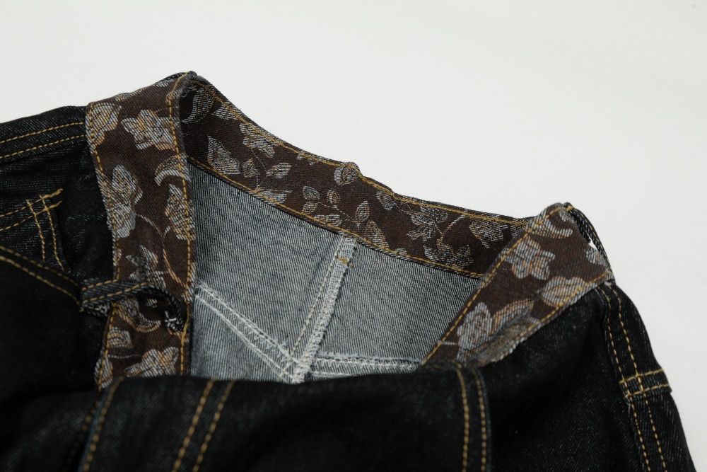 Jean Vintage loose-fitting star embroidered scimitar jeans Size US 32 / EU 48 - 4 Thumbnail