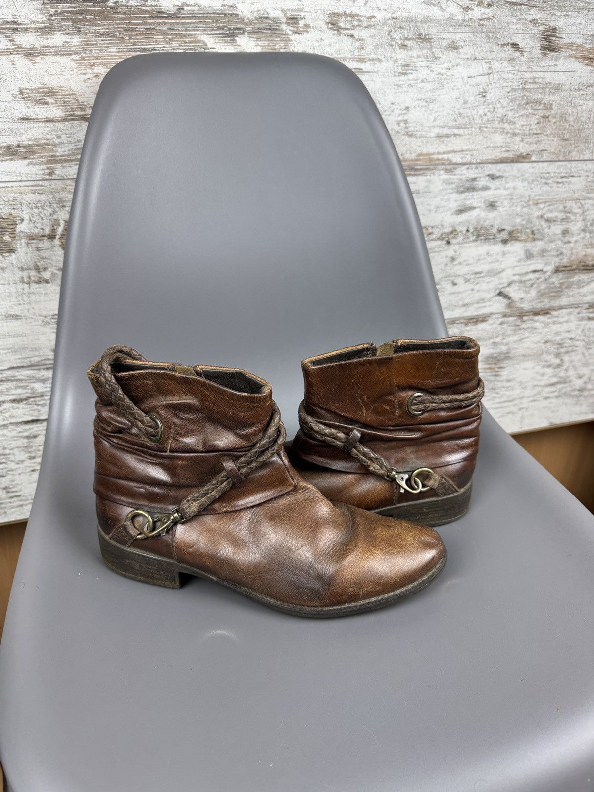Vintage Vintage a.s.98 style leather boots sneakers size 40 as98 y2k Size US 7 / EU 40 - 2 Thumbnail