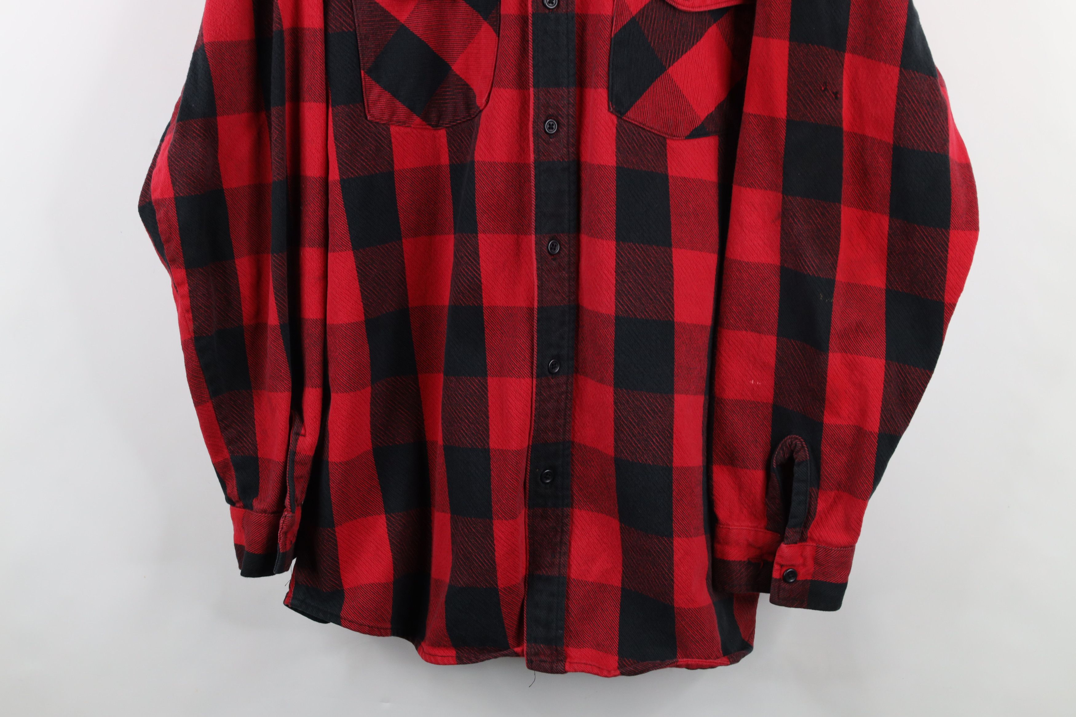 Vintage Vintage 90s Big Bill Heavyweight Button Shirt Plaid USA Size US XXL / EU 58 / 5 - 3 Thumbnail