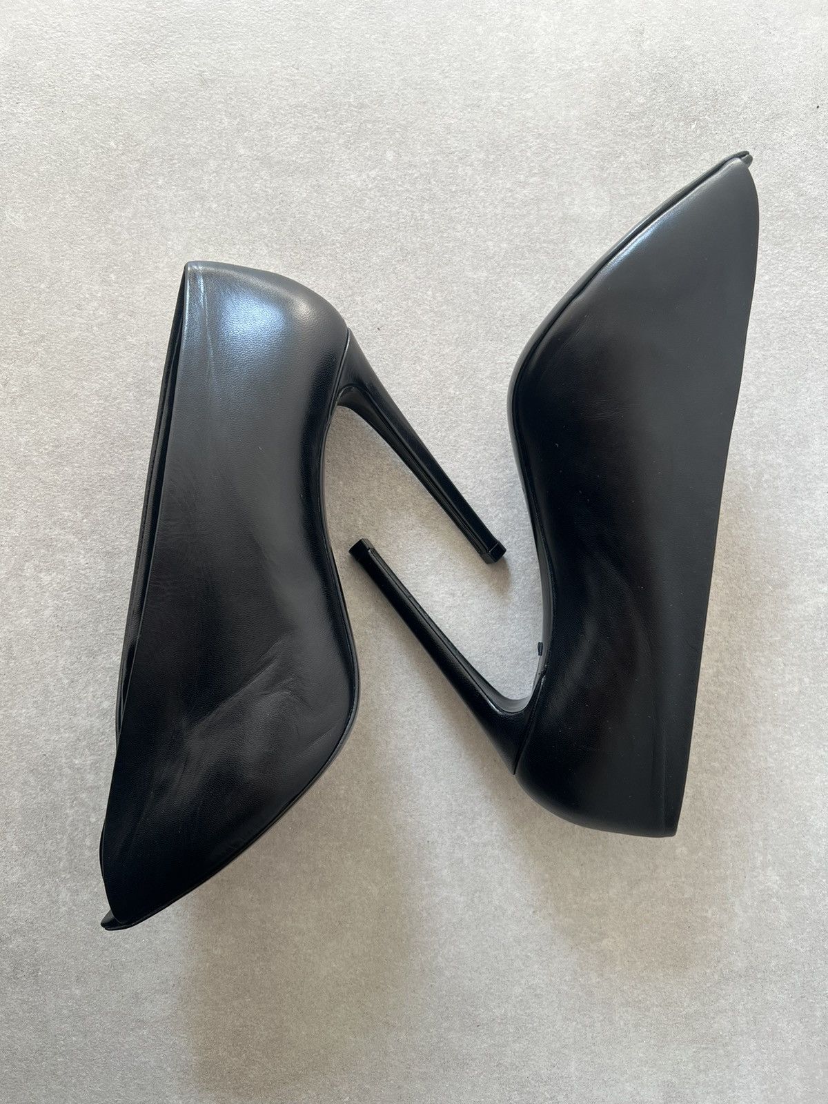 Balenciaga BALENCIAGA Open Heels, Leather Black Size US 9.5 / IT 39.5 - 5 Thumbnail