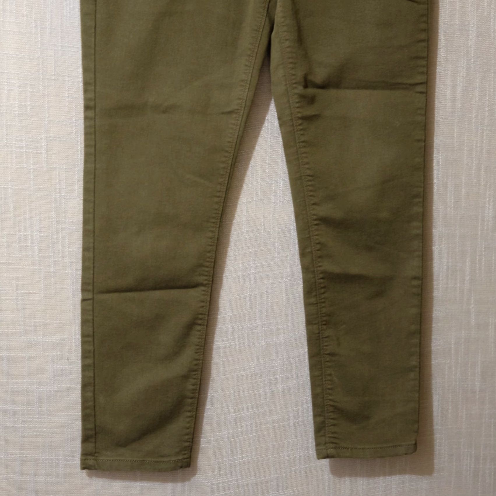 Vintage Democracy Green Jeans Slim Fit Womens 6 Denim Stretch Faux Zip Pockets 4-Pockets Skinny Mid Rise Size 30" / US 8 / IT 44 - 3 Thumbnail