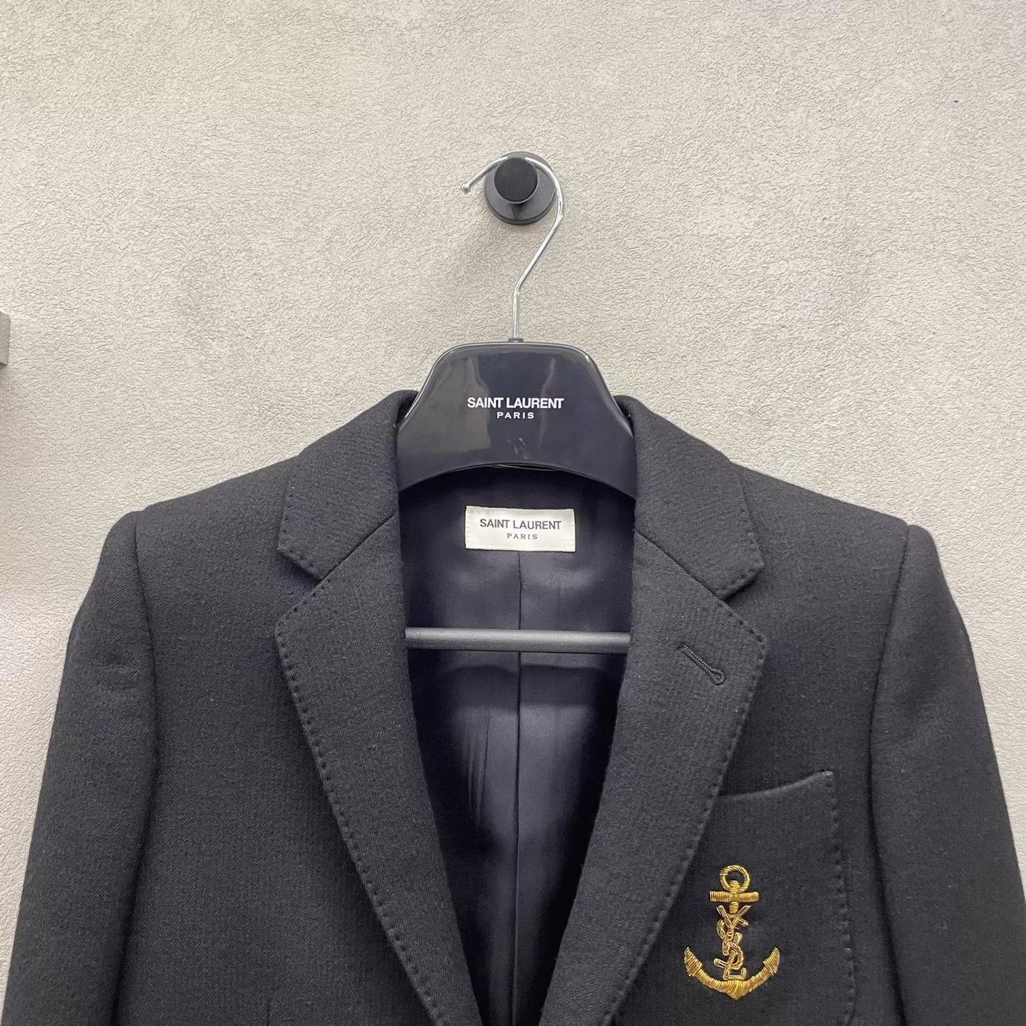 Yves Saint Laurent YSL Anchor Embroidered Logo Preppy Blazer Size 34 Size XS / US 0-2 / IT 36-38 - 4 Thumbnail