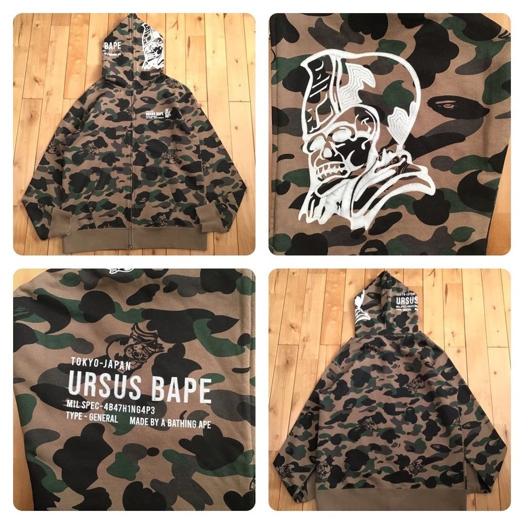 Bape URSUS BAPE full zip hoodie BAPE camo a bathing ape Size US XXL / EU 58 / 5 - 1 Thumbnail