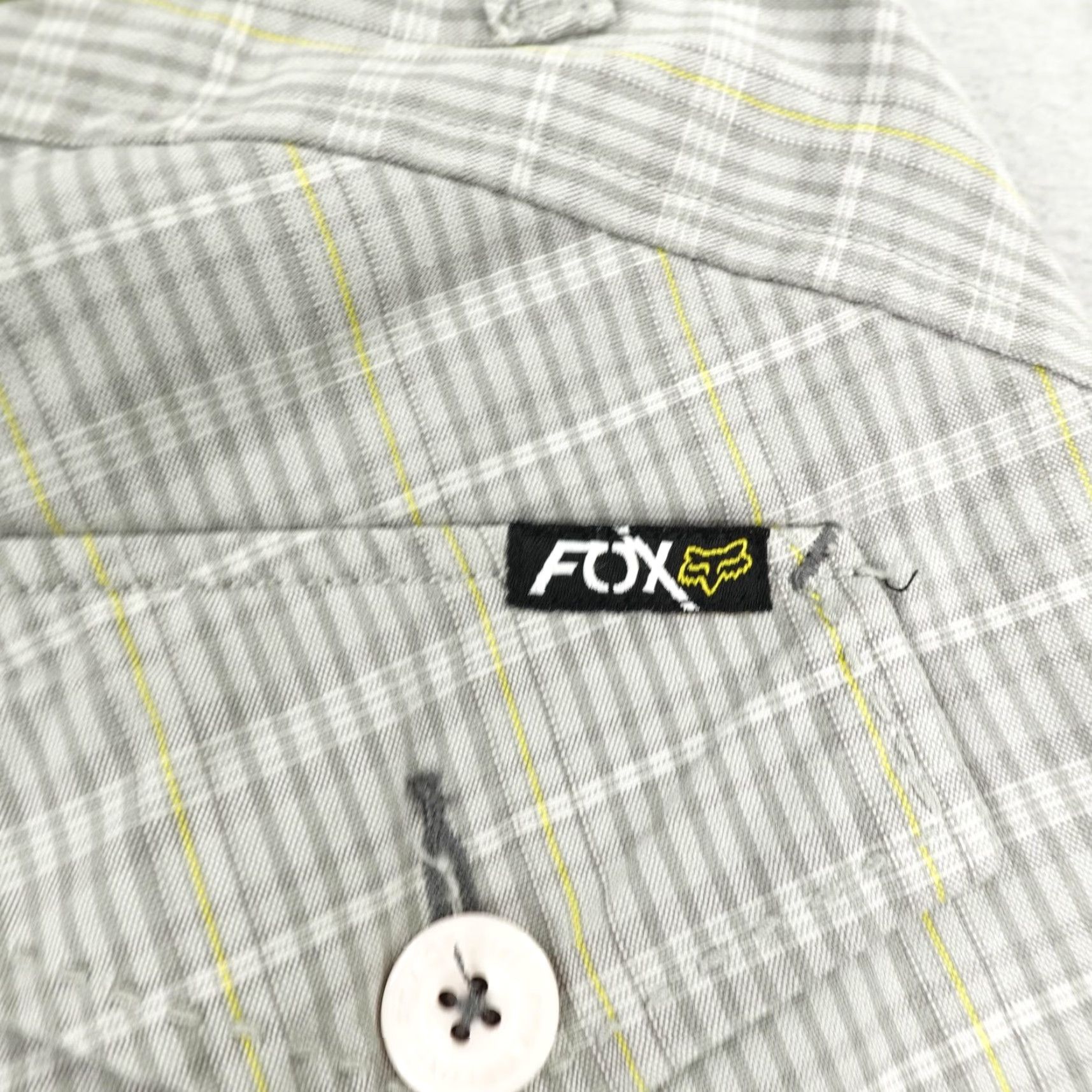 Vintage Fox Cargo Shorts Mens 34 Gray Plaid Outdoor Skater BMX Racing Outdoors Baggy Size US 34 / EU 50 - 6 Thumbnail