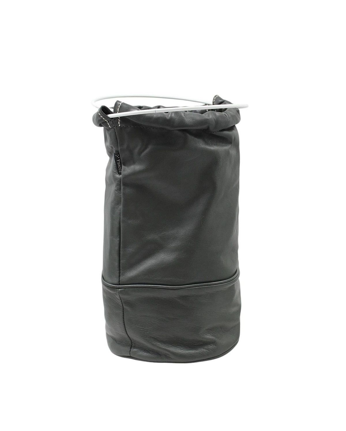 Yohji Yamamoto 2000S Y'SACCS CYLINDRICAL LEATHER BUCKET BAG Size ONE SIZE - 4 Thumbnail
