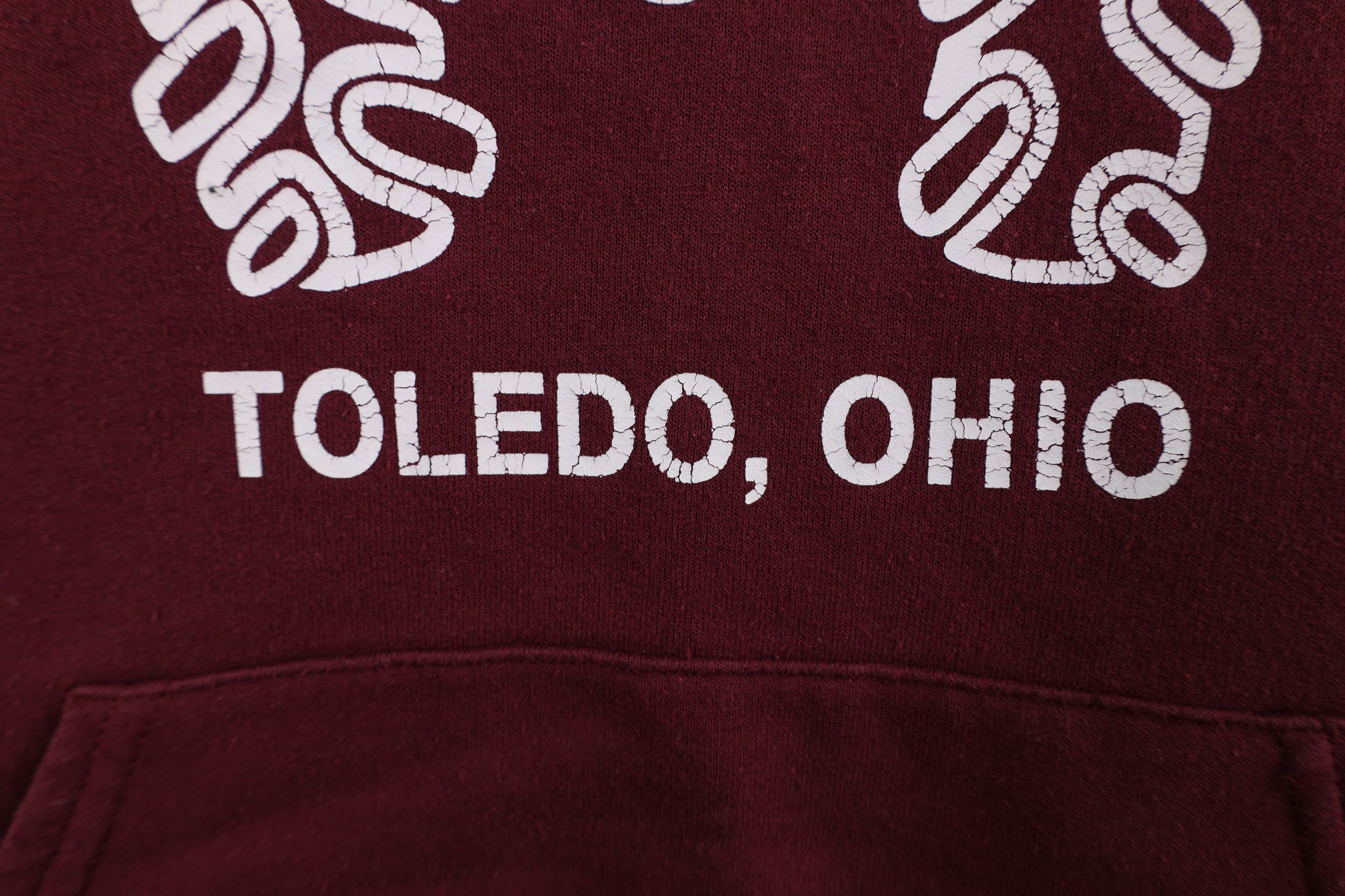 Vintage Vintage Spell Out Jeep Motors Toledo Hoodie Sweatshirt Size US L / EU 52-54 / 3 - 7 Thumbnail