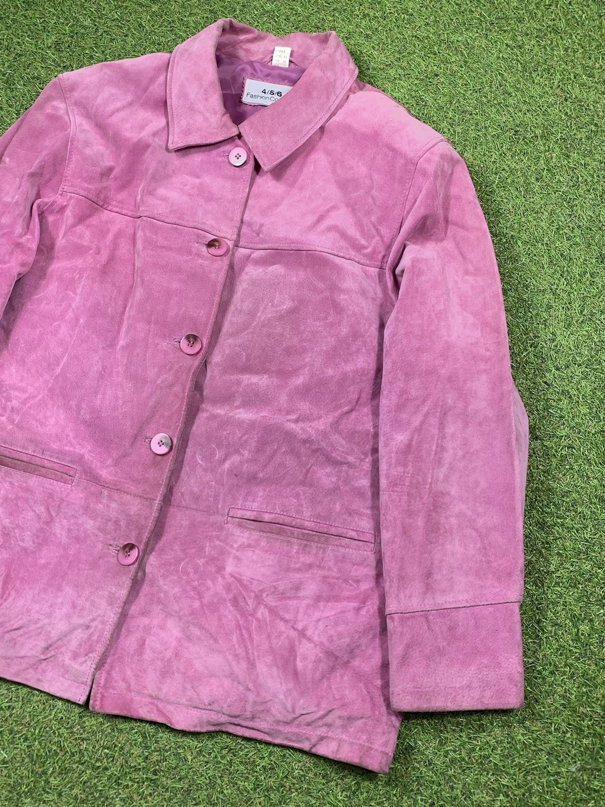 Vintage Vintage Y2K Leather jacket pink streetwear style Size US M / EU 48-50 / 2 - 2 Thumbnail