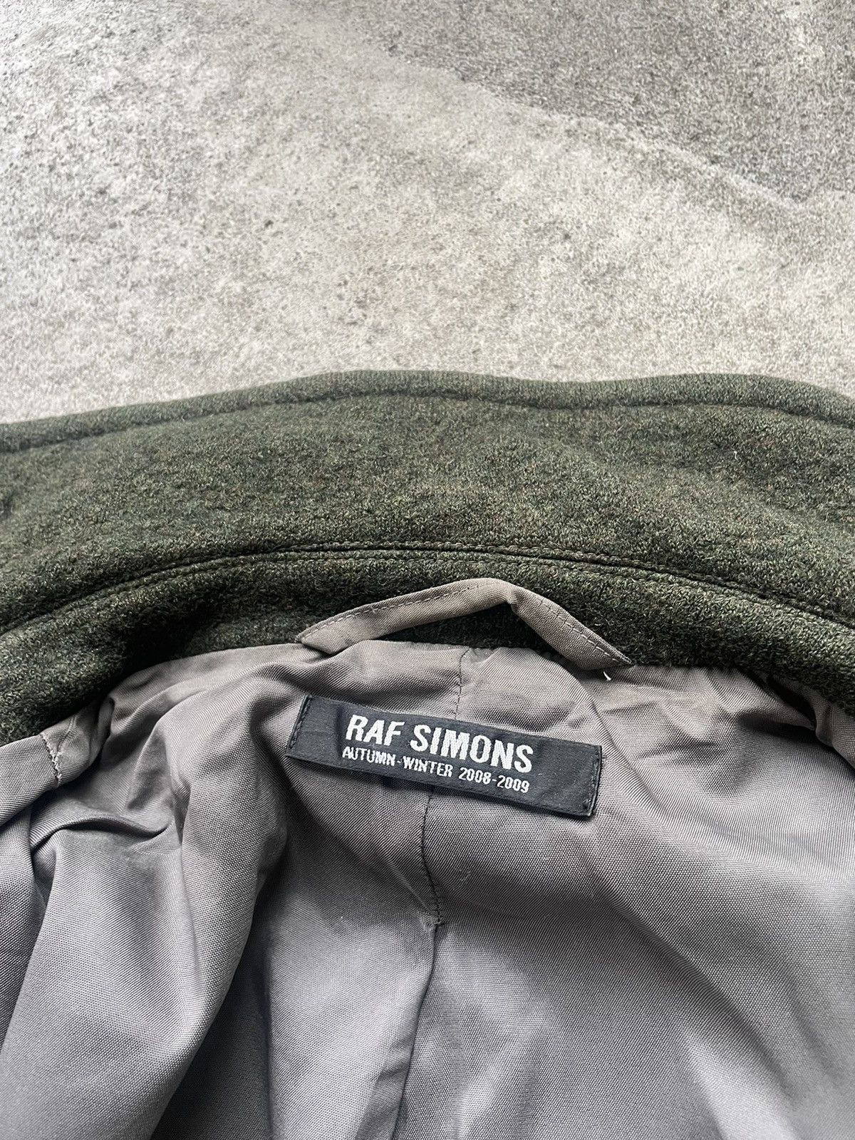 Raf Simons Raf Simons AW08/09 Olive Wool Coat Size US M / EU 48-50 / 2 - 7 Thumbnail