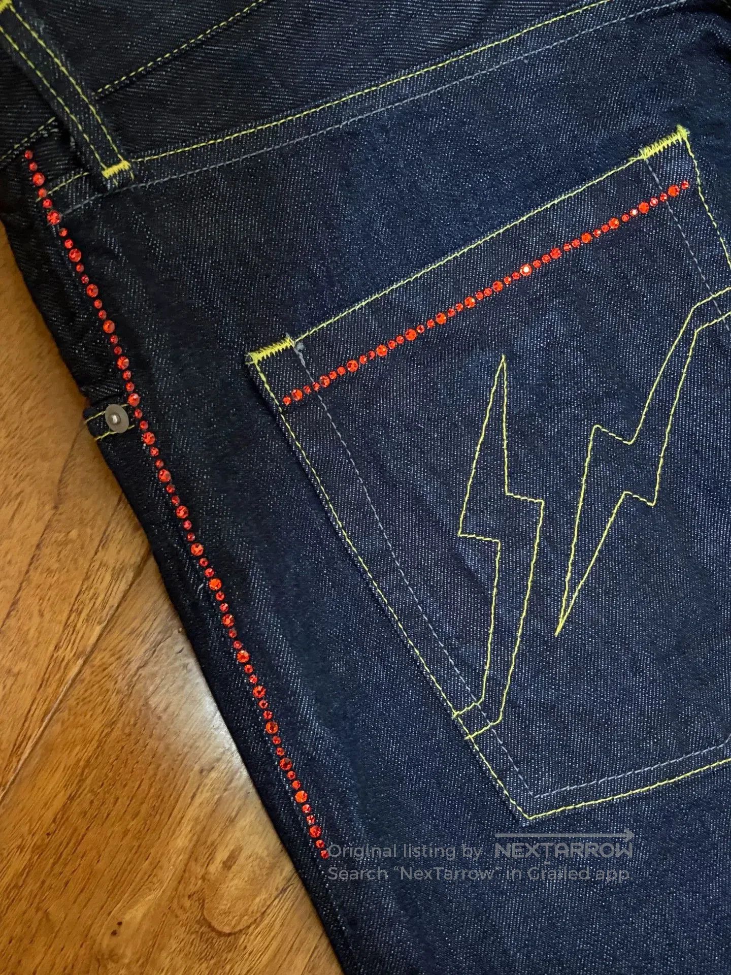 Levi's Levi's Fenom Disco Red Diamond Jeans. Size US 34 / EU 50 - 3 Thumbnail