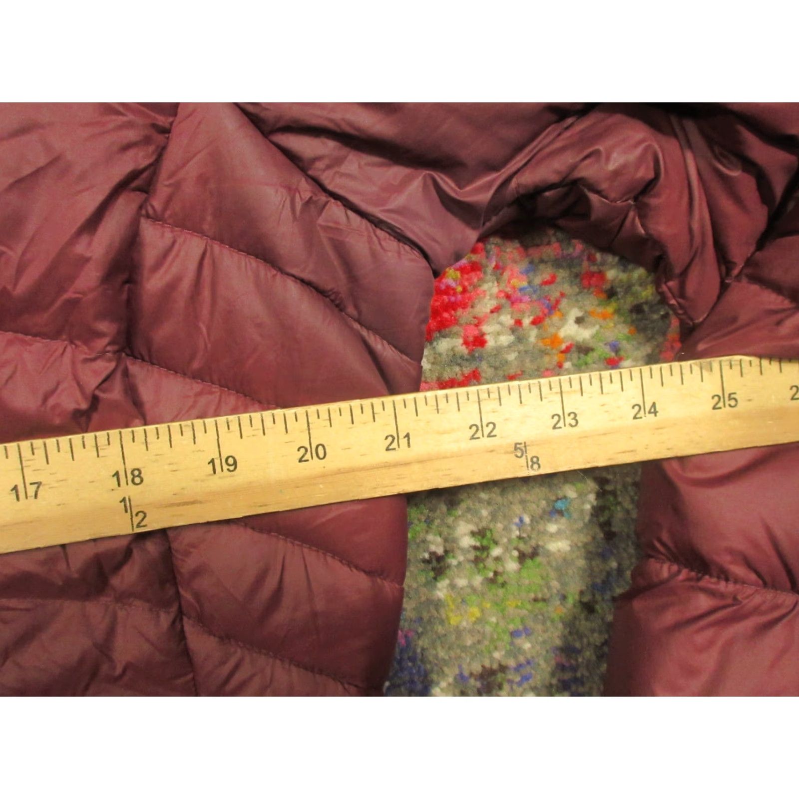Vintage Columbia Puffer Jacket Womens XL Down Omni Heat Snorkel Hood Fleece Lined Long Sleeve Quilted Jacket/Coat Red Size XL / US 12-14 / IT 48-50 - 6 Thumbnail