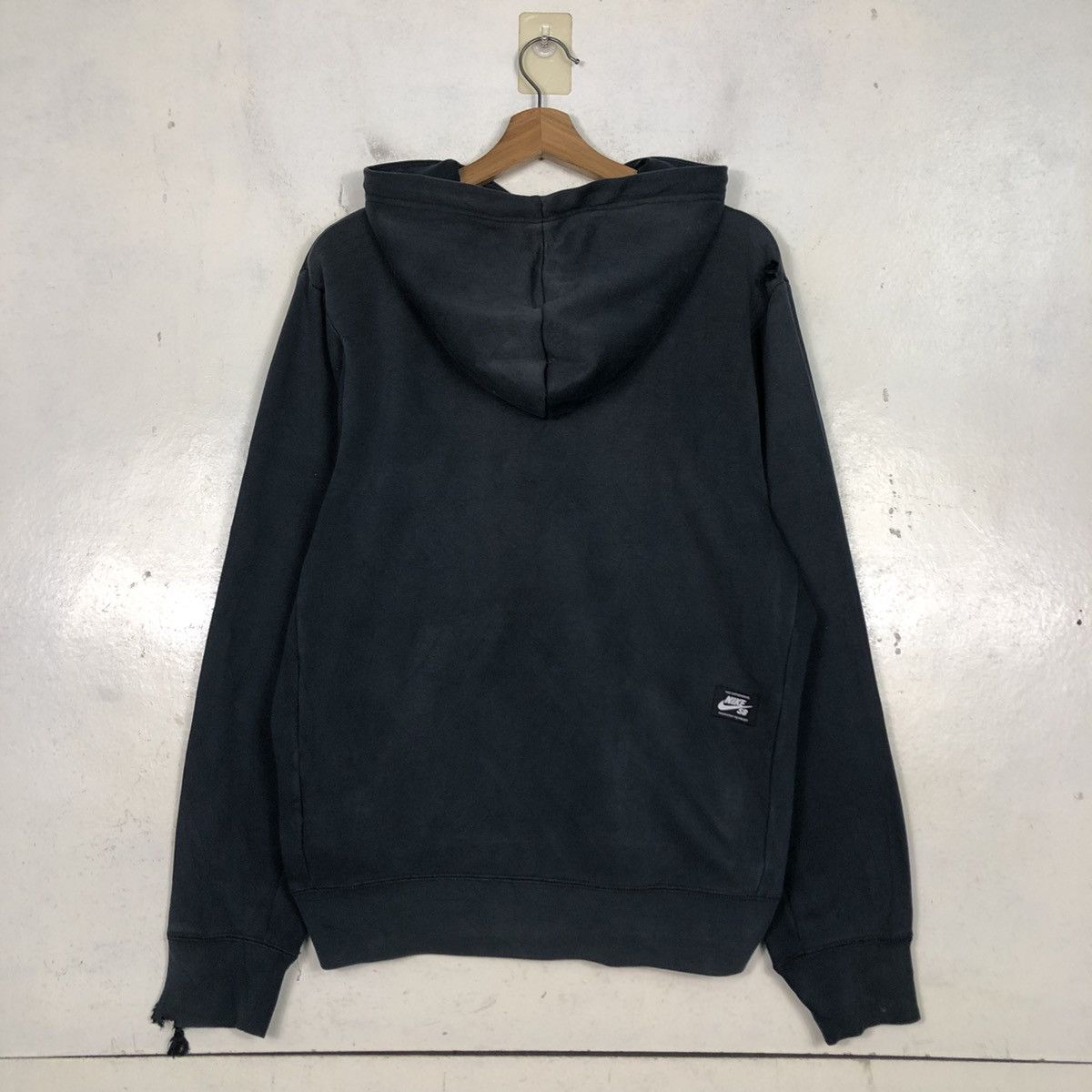 Nike 📌Rich Black Hoodie Pull Over Nike SB Big Swoosh Size US M / EU 48-50 / 2 - 10 Thumbnail