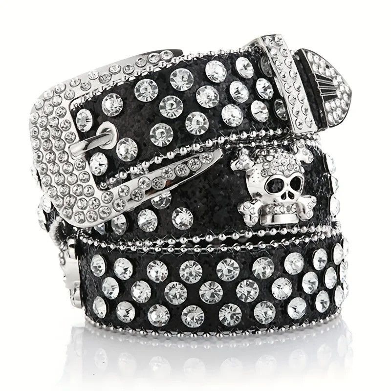 Other Skull Gothic Punk Rock Style Belt Size ONE SIZE - 1 Thumbnail
