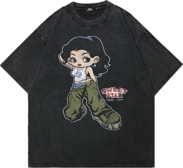 Japanese Brand × Vintage Hip Hop Girl Vintage Graphic Shirt Size US M / EU 48-50 / 2 - 1 Thumbnail