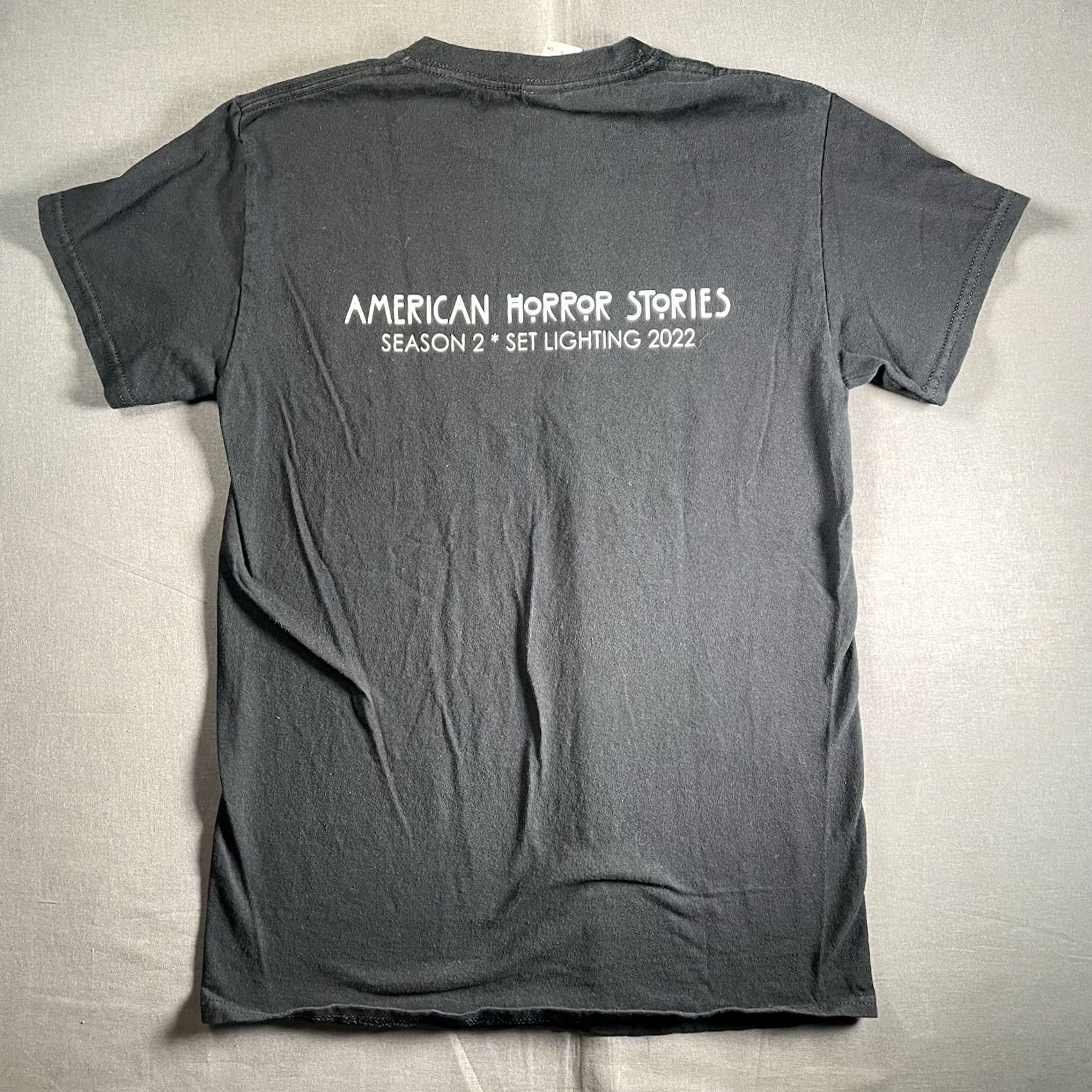 Vintage American Horror Stories Shirt Mens S Black Lighting Crew Shirt Season 2 Size US S / EU 44-46 / 1 - 4 Thumbnail