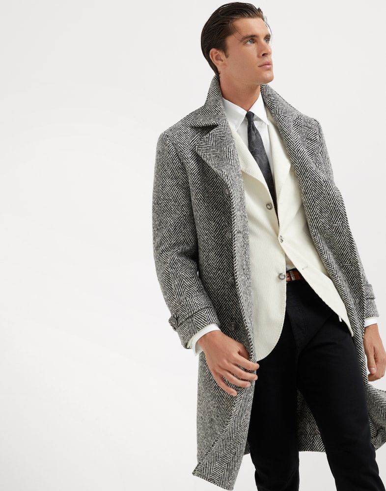 Brunello Cucinelli o1w1db10825 Overcoat in Grey Size US XL / EU 56 / 4 - 4 Thumbnail