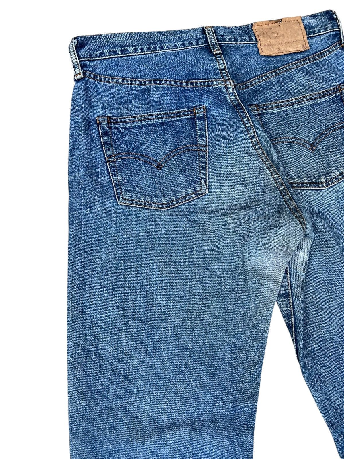 Levi's 1994 Levi’s 502 XX Big E Aging Mud Denim Selvedge Jeans Size US 32 / EU 48 - 14 Thumbnail