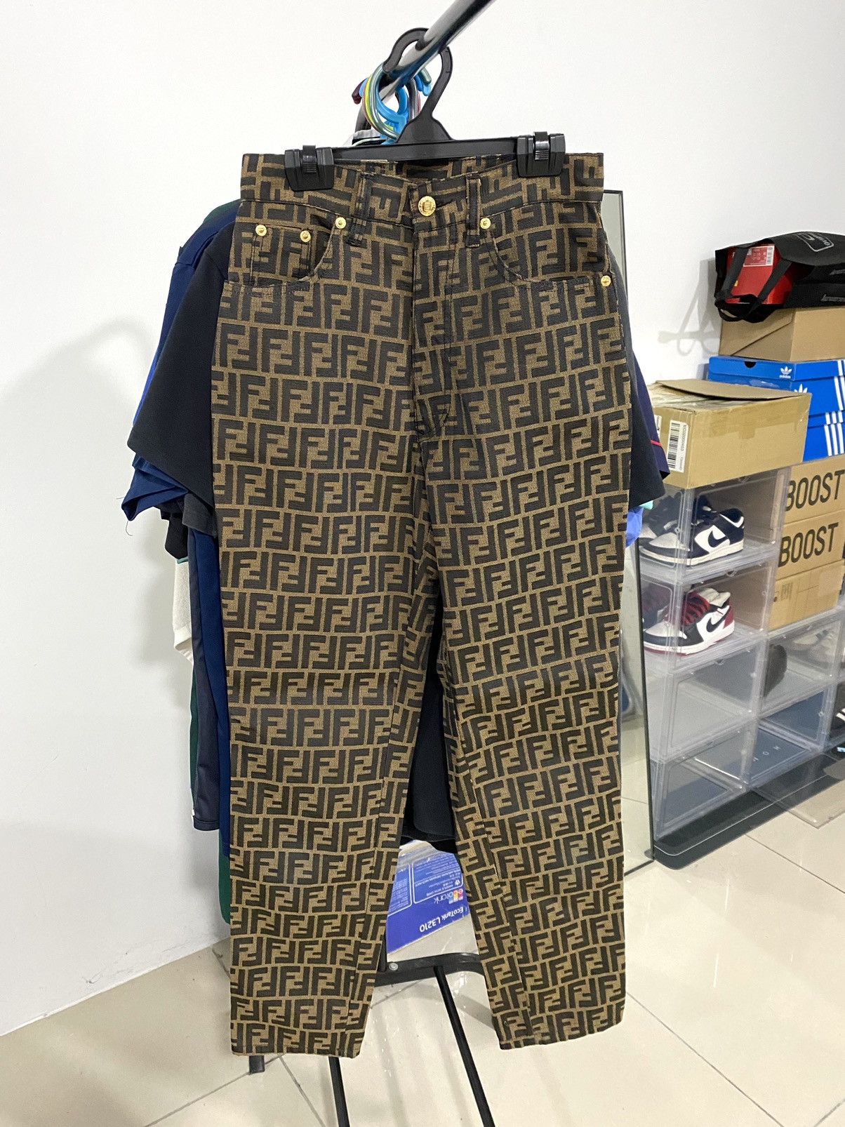 Fendi Vintage Fendi jeans Monogram Size 27" / US 4 / IT 40 - 1 Thumbnail