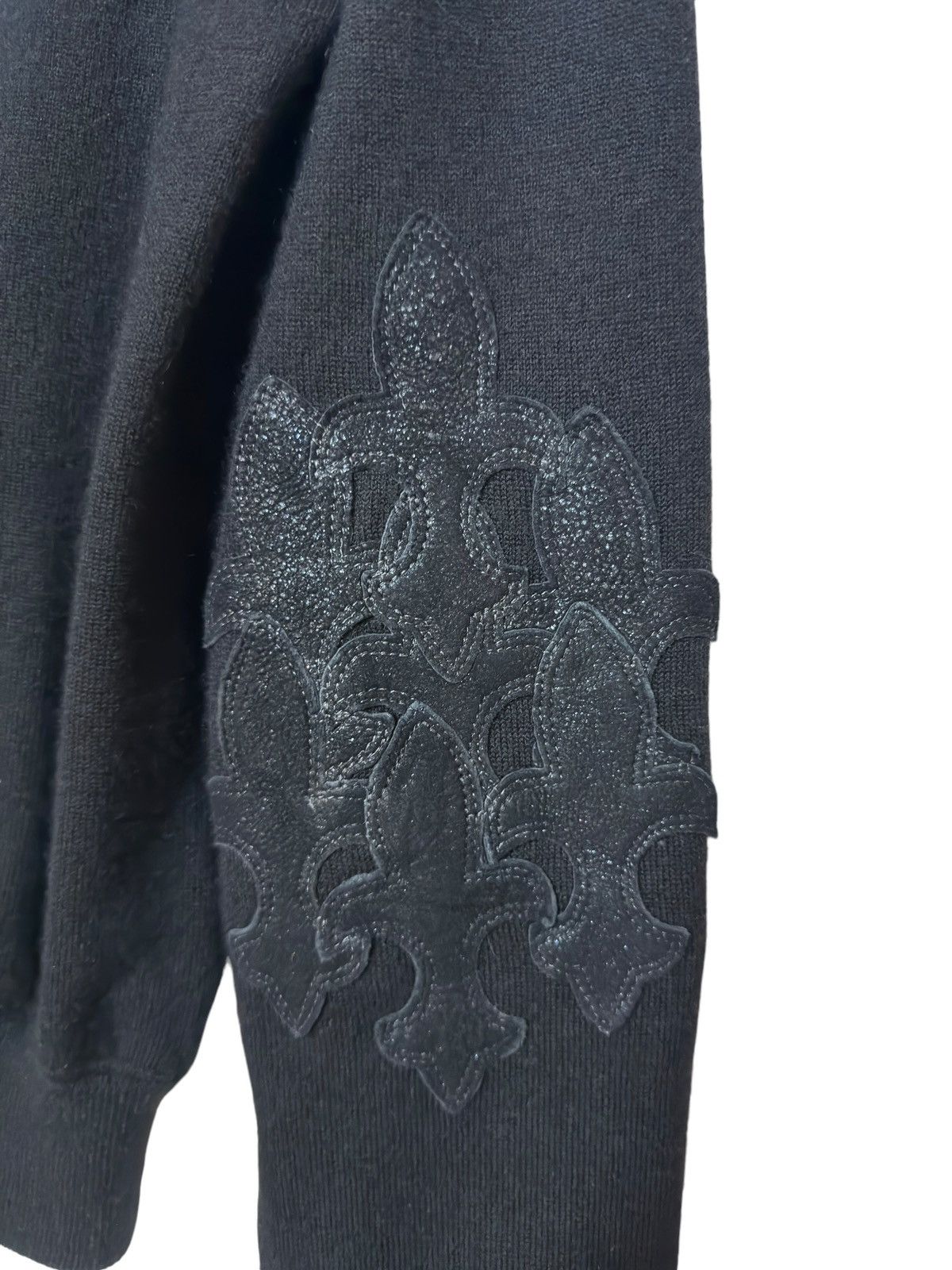 Chrome Hearts 1/1 Cashmere Flooded Stingray Fleur Patch Zip Up Hoodie Size US M / EU 48-50 / 2 - 7 Thumbnail