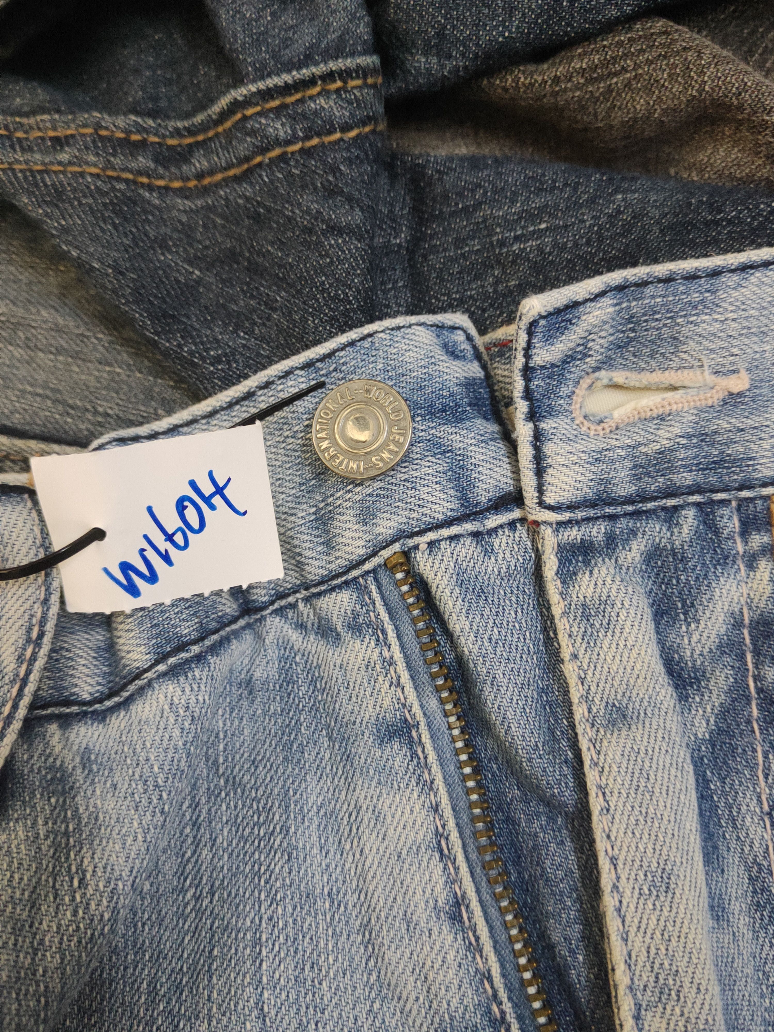 Global Work Global Work Light Blue Distressed Ripped denim Jeans #W1604 Size US 32 / EU 48 - 17 Thumbnail
