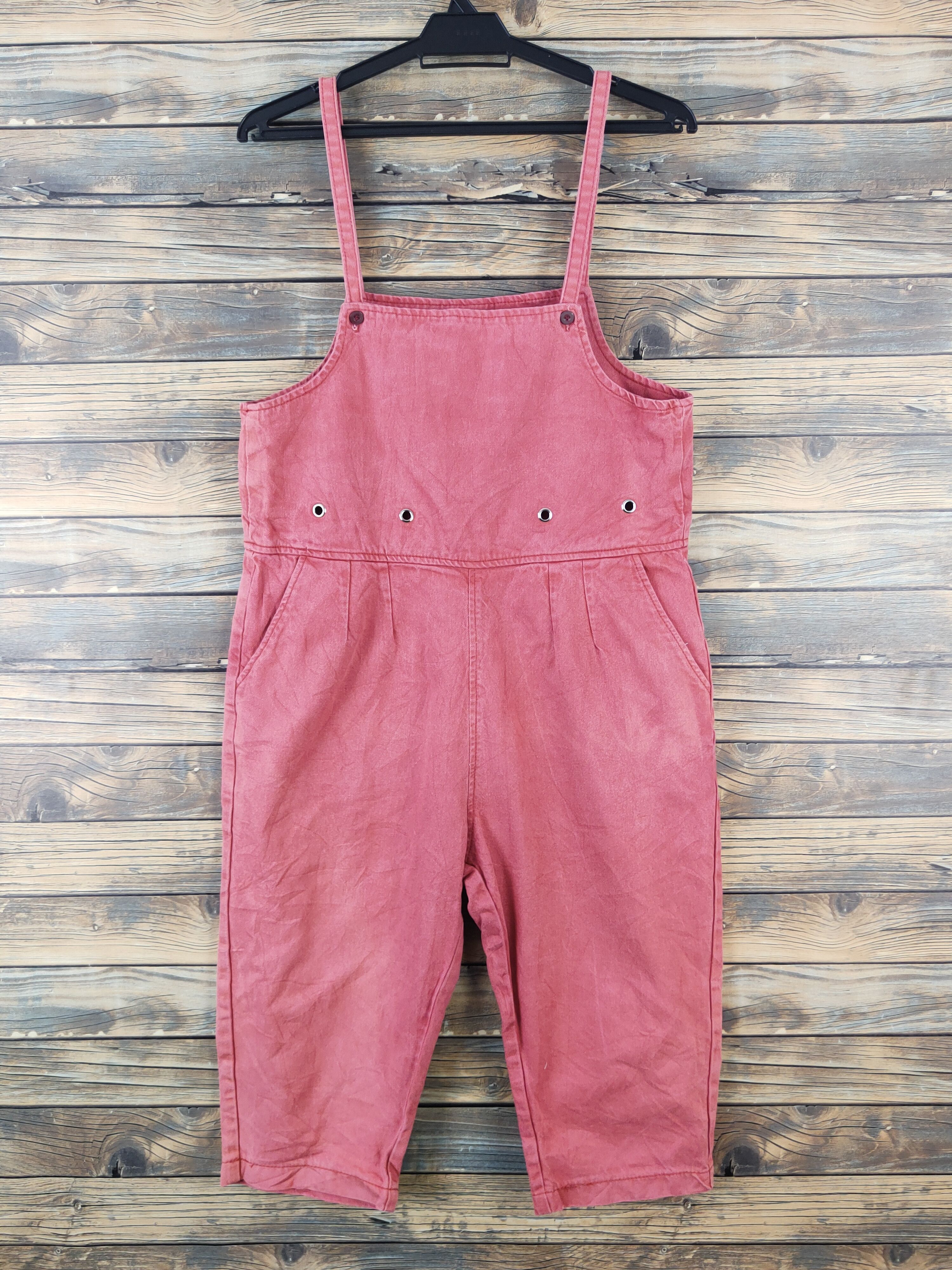 Japanese Brand × Vintage Avant Garde Fashion by Japanese Brand Peach Jumpsuits Size 35" - 1 Thumbnail