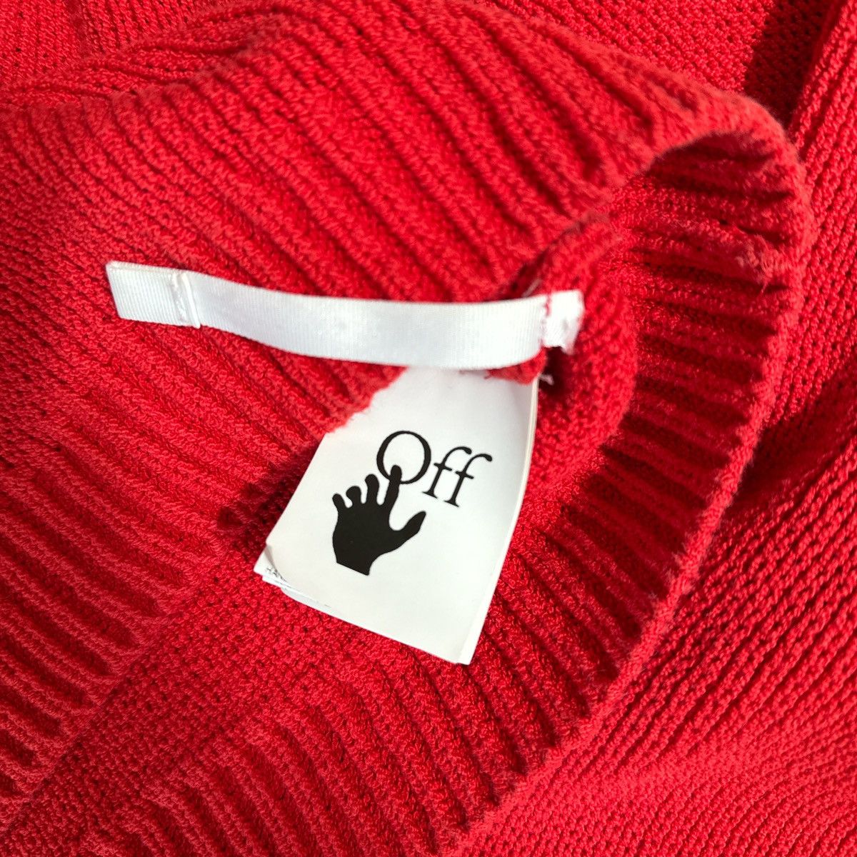 Off-White × Virgil Abloh Off-White x Virgil Abloh Hands Off Knit Sweater Size XS / US 0-2 / IT 36-38 - 2 Thumbnail