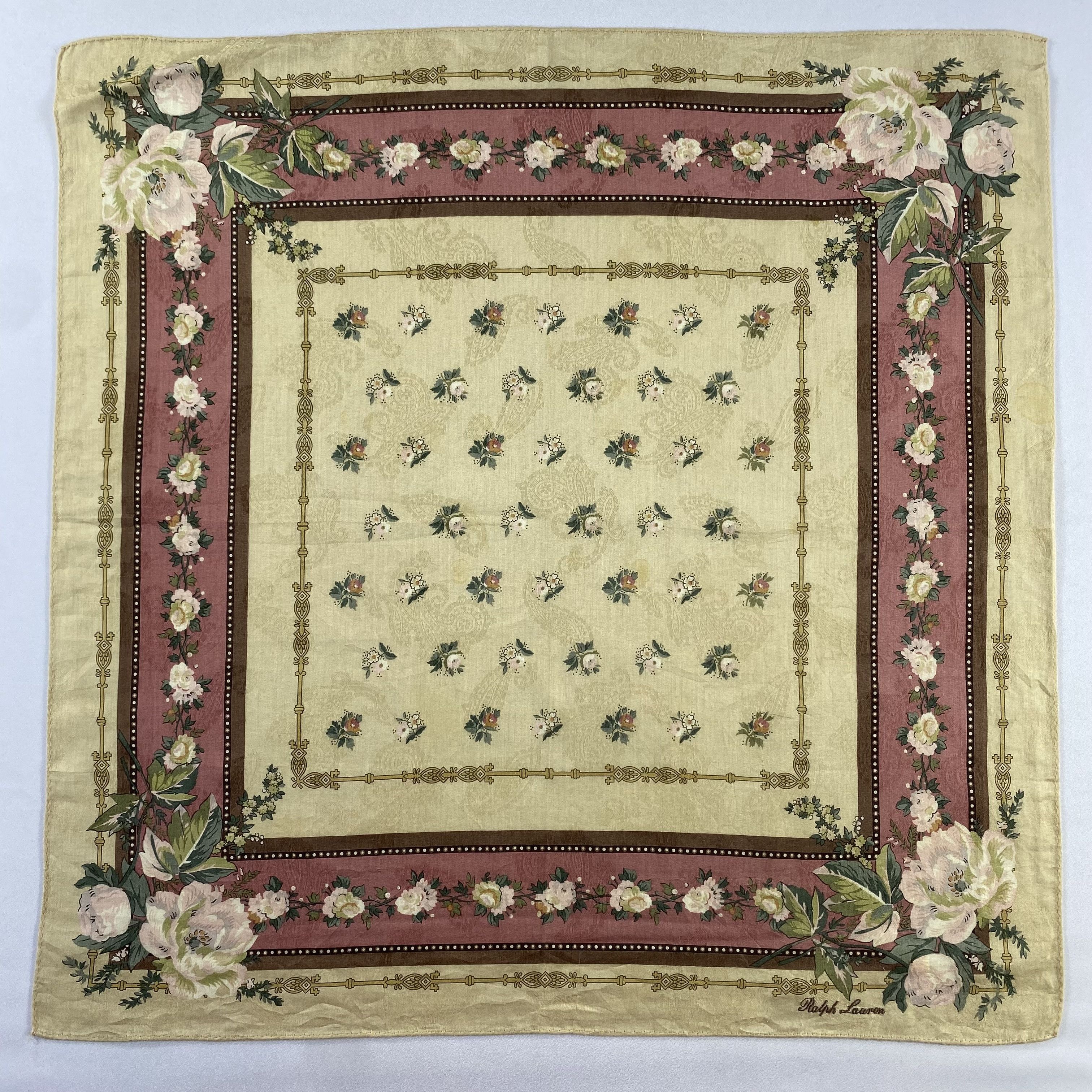 Ralph Lauren × Vintage Ralph Lauren Handkerchief / Neckerchief / Bandana-P744 Size ONE SIZE - 1 Thumbnail