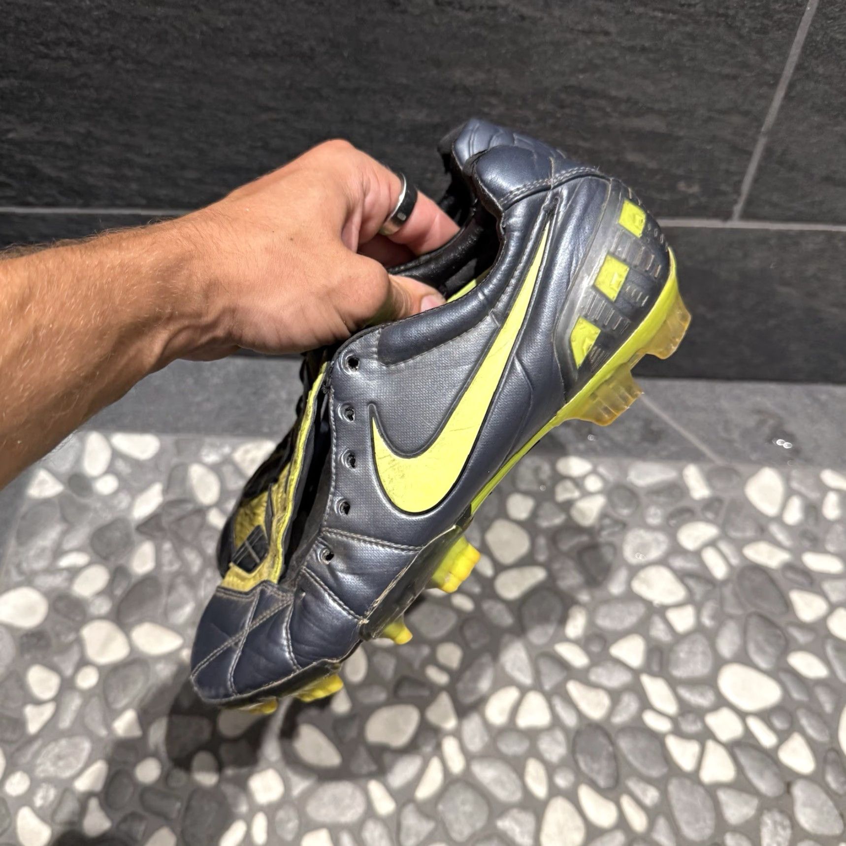 Nike Nike Total90 Laser lll FG 385423-470 Soccer Cleats Men US Size 8 Black Football Sneakers Nike Total 90 FG Cleats Men Size ONE SIZE - 6 Thumbnail