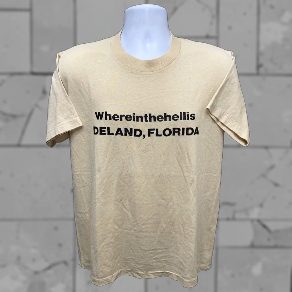 Jerzees JERZEES T-Shirt Men L Beige Solid Florida 21in Armpit Regular Mens Size US L / EU 52-54 / 3 - 1 Thumbnail
