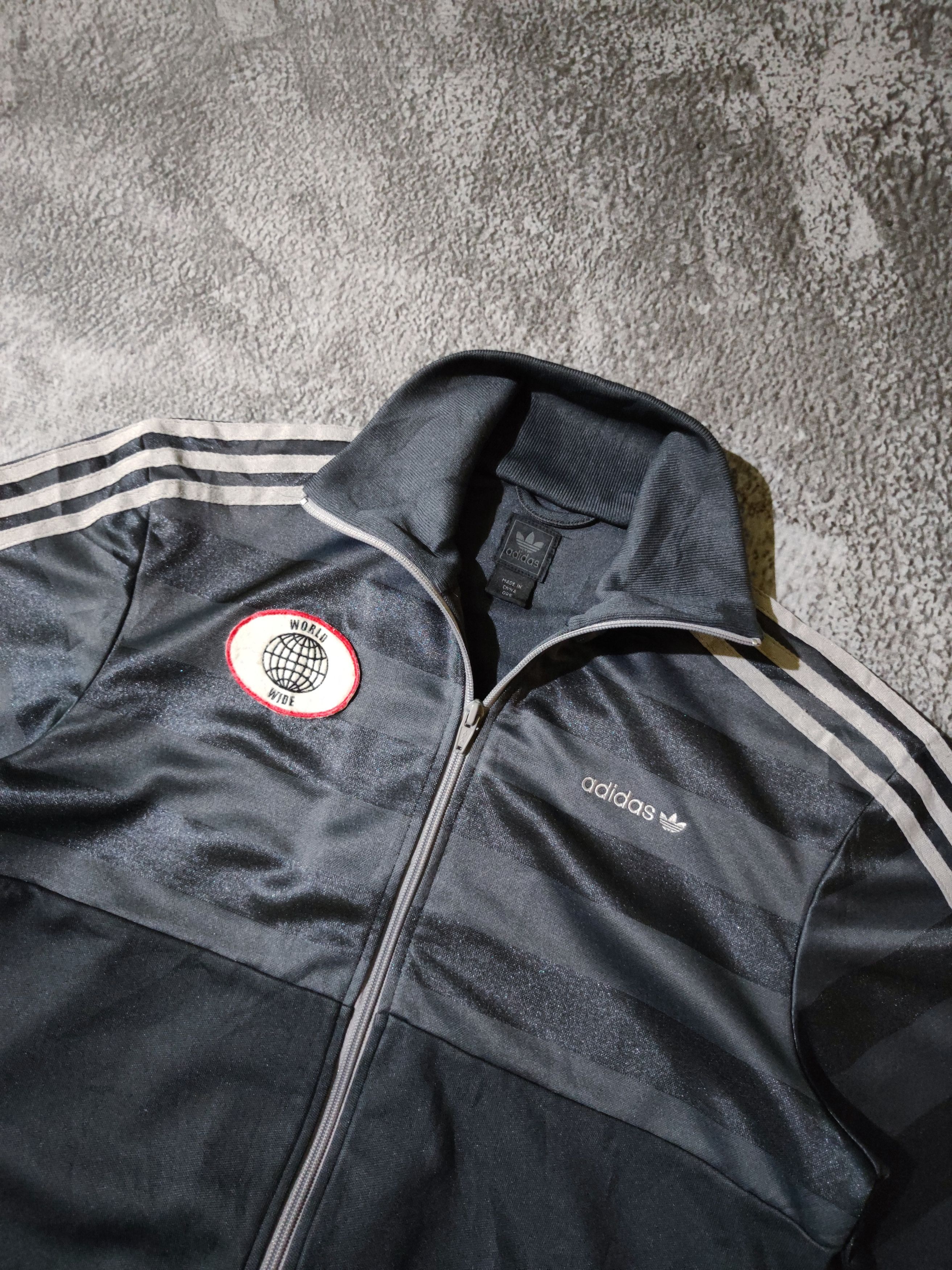 Adidas Vintage Adidas World Wide Track Jacket (Rare) Size US M / EU 48-50 / 2 - 4 Thumbnail