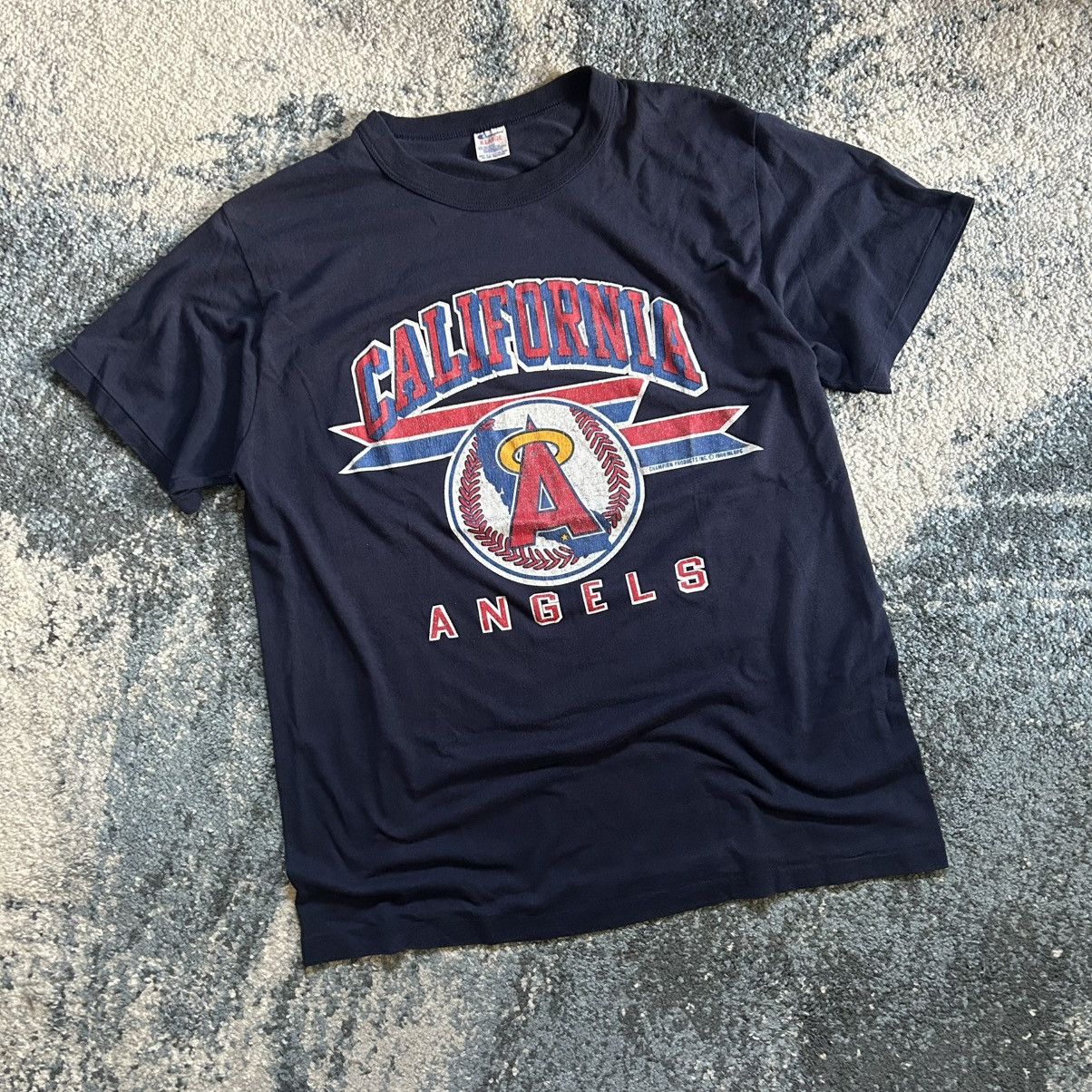 Champion 1988 CALiFORNiA ANGELS ANAHEiM MOUNTED COLLAR SiNGLE STiTCH Size US XL / EU 56 / 4 - 2 Thumbnail