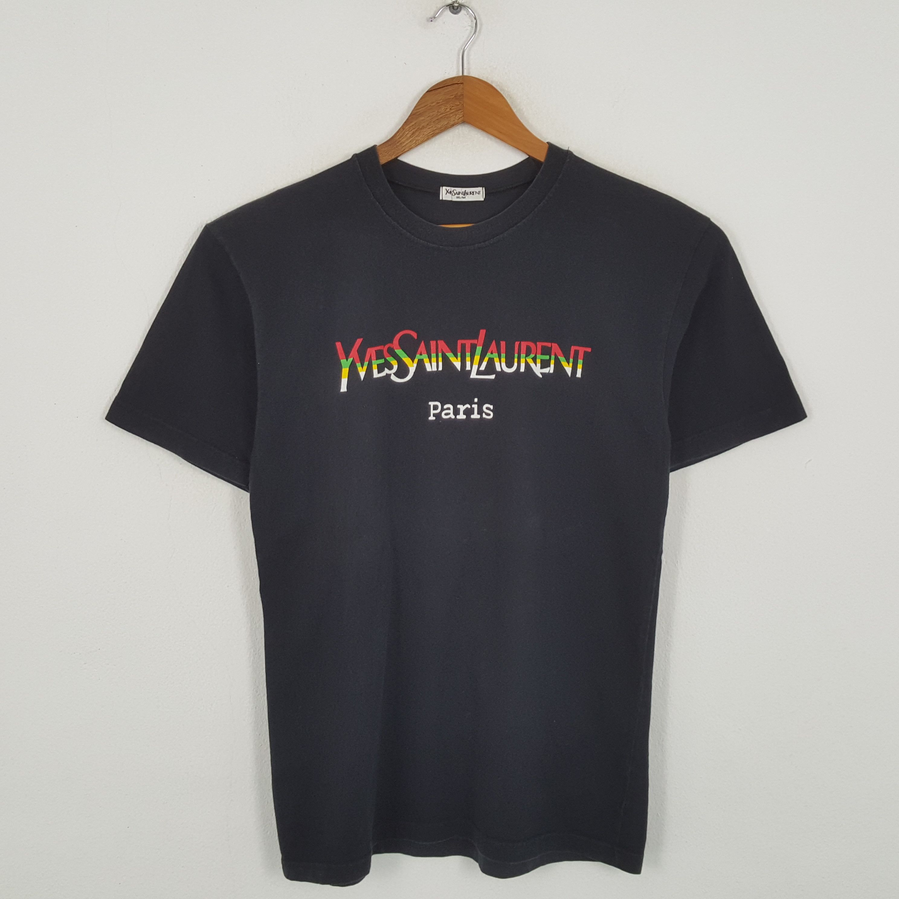 Vintage × Yves Saint Laurent Vintage YVES SAINT LAURENT Italian Brand T-Shirts Size US M / EU 48-50 / 2 - 1 Thumbnail