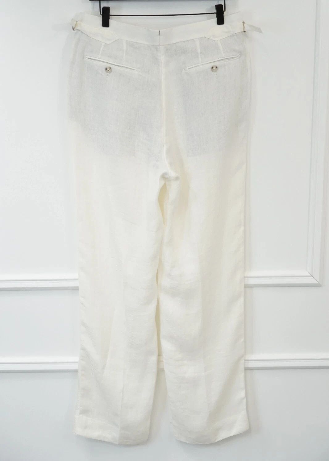 Suitsupply Men Suitsupply Trousers Duca Pure Linen Relaxed Fit UK/US38 Size 38R - 2 Thumbnail