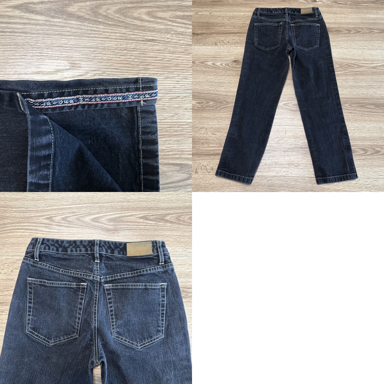 Tommy Hilfiger VINTAGE Tommy Hilfiger Women's Crop Jeans Size 2 Black Denim Split Hem 90s Size 26" / US 2 / IT 38 - 8 Thumbnail