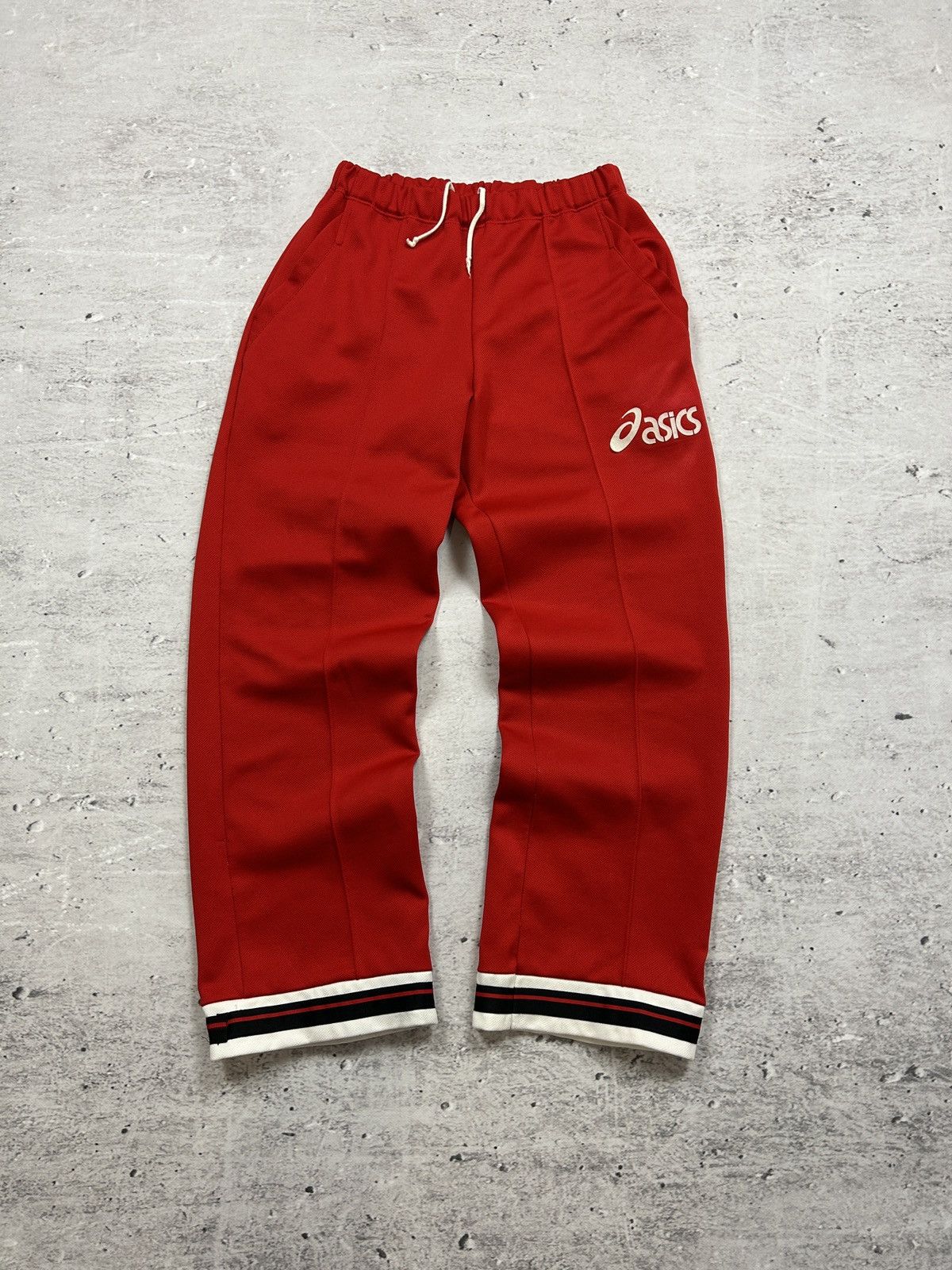 Asics × Japanese Brand × Vintage 🔥RARE VINTAGE ASICS MADE IN JAPAN RED BAGGY TRACK SUIT 80s🔥 Size US L / EU 52-54 / 3 - 15 Thumbnail